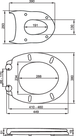 CAPAC TOALETĂ 2IN1 SLIM