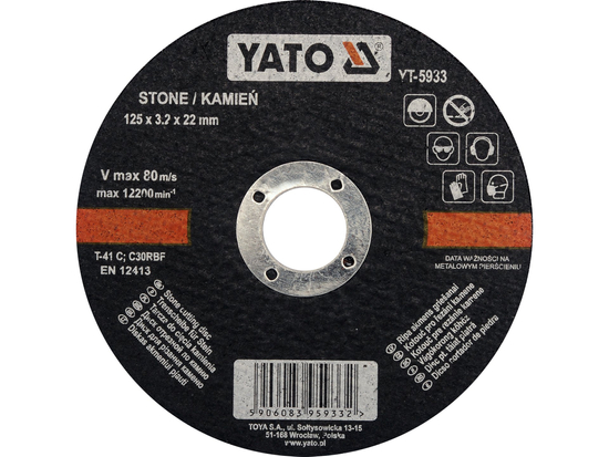 DISC TĂIAT PIATRĂ 125X3.2X22MMDISC TAIAT PIATRA 125X3.2X22MM