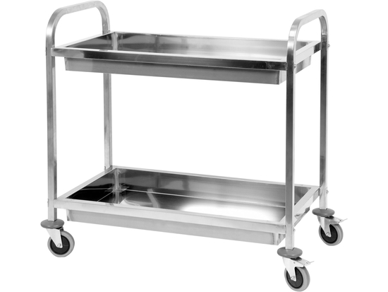 CĂRUCIOR PENTRU SERVIT CU PERETI - 2 POLITE, 950X500X950MM