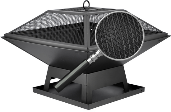 VATRA FOC OTEL CU CAPAC, 45 X 45 CM