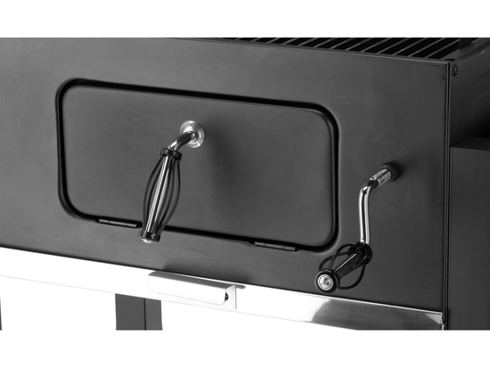 GRĂTAR CU CĂRBUNI, CU AFUMĂTOARE