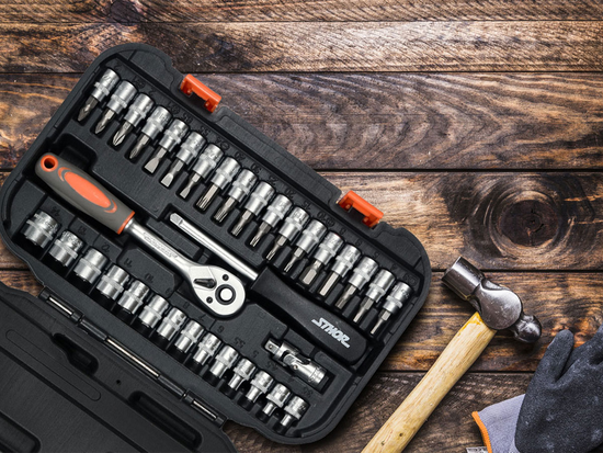 TRUSĂ TUBULARE 1/4'', 38 PIESE