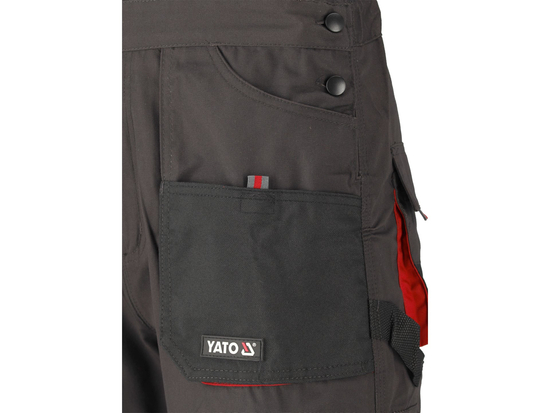 PANTALONI DE LUCRU CU PIEPTAR, BASALT, MĂRIMEA XL