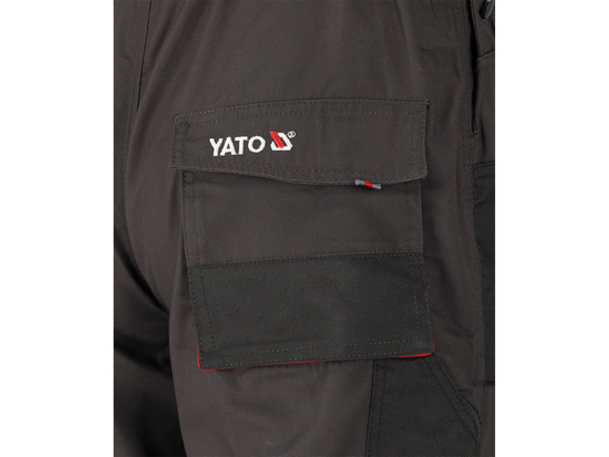 PANTALONI DE LUCRU CU PIEPTAR, BASALT, MĂRIMEA S