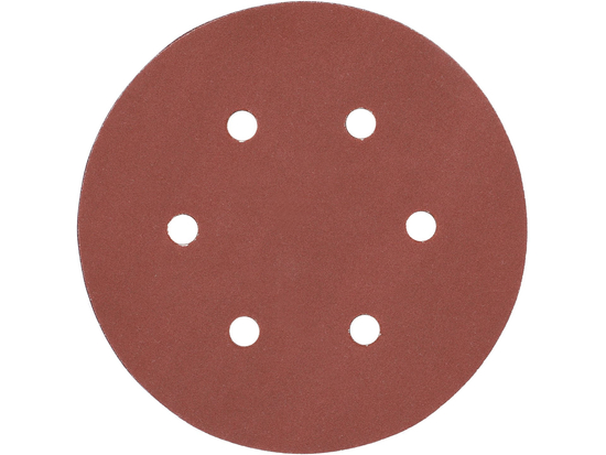 SET 50 DISCURI ABRAZIVE VELCRO, 150MM, 6 GĂURI, P240