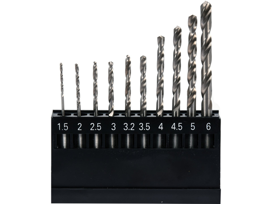 SET BURGHIE METAL, PRINDERE HEXAGONALĂ, 1,5-6,0MM, 10 PIESE