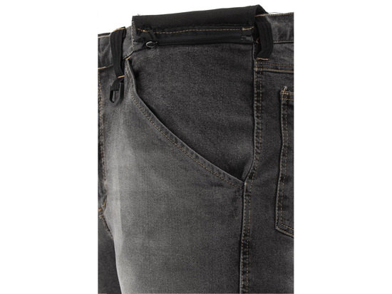PANTALONI DE LUCRU, JEANS GRI, CU ELASTAN, MĂRIMEA L/XL