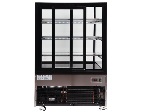 VITRINĂ FIRGORIFICĂ CU REFRIGERARE 500L - NEGRU