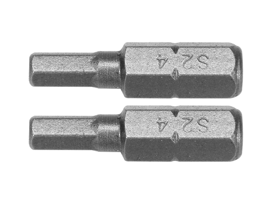 BIȚI 1/4''X25MM HEXAGONAL H4, 2 BUC
