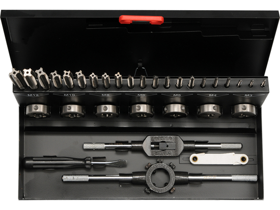 SET TAROZI ȘI FILIERE 32 BUC, M3-12, HSS