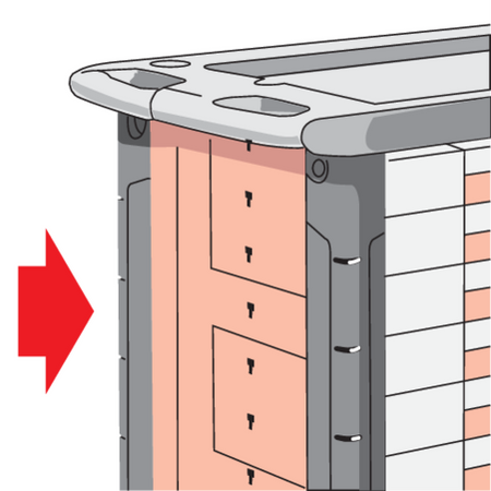 DULAP SCULE 6+1; 1130X570X1000MM
