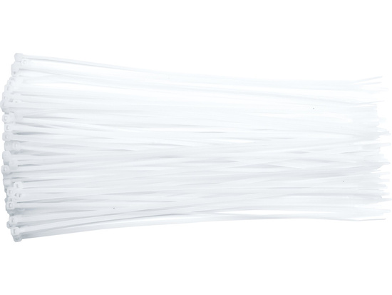 COLIERE DIN PLASTIC 360X4.8MM, 100 BUC, ALB