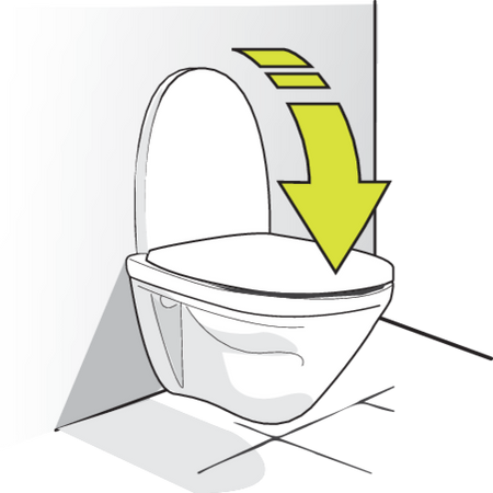 CAPAC WC 2-ÎN-1, PP-D, ÎNCHIDERE LENTĂ