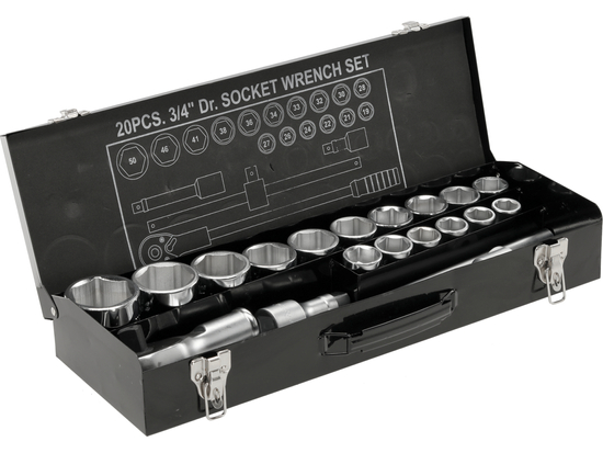 SET CHEI TUBULARE HEXAGONALE 3/4'', 21 BUC