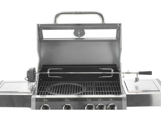 GRĂTAR GAZ ITAMI 4+1, 14.2KW, CAPAC CU GEAM