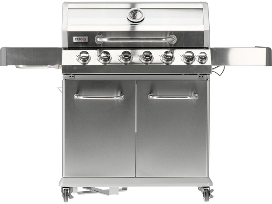 GRĂTAR PE GAZ ITAMI 6+1 ARZĂTOARE, 20.5KW, CAPAC CU GEAM