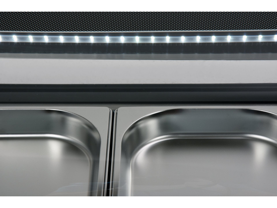 VITRINĂ FIRGORIFICĂ 5X1/2GN, 180X42.6X29.6CM