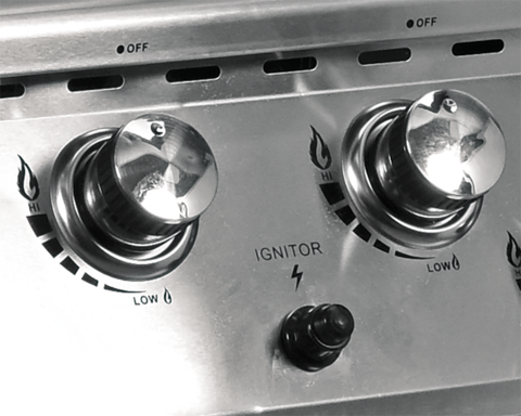 GRĂTAR PE GAZ YOKATE 4+1, OȚEL INOXIDABIL, 17,5KW