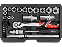 TRUSĂ TUBULARE 1/4", 3/8" 34 PIESE