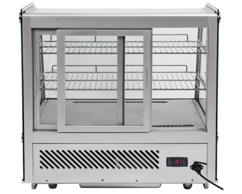 VITRINĂ FIRGORIFICĂ DE PREZENTARE 120L 70.2X56.8X68.6CM -ARGINTIU