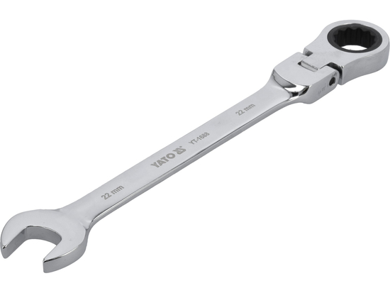 CHEIE COMBINATĂ CU CLICHET ȘI CAP FLEXIBIL 22MM