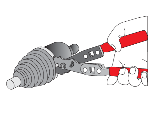 CLEȘTE STRÂNGERE COLIER ARTICULAȚII, 235MM