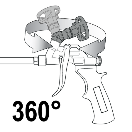 PISTOL DE SPUMĂ REGLABIL