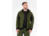 JACHETA FLEECE CU GLUGA SARNA VERDE S
