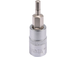 BIT HEXAGONAL 3 , CU ADAPTOR 1/4'', 37MM