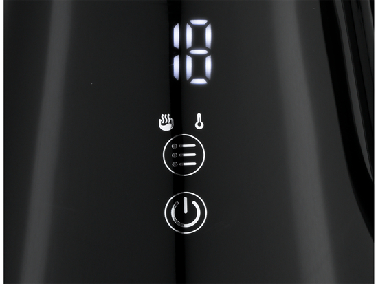 FIERBĂTOR ELECTRIC 1L, CONTROLUL TEMPERATURII, NEGRU