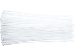 COLIERE DIN PLASTIC 290X3.6MM, 100 BUC, ALB