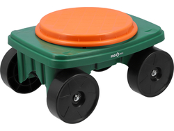 TABURET DE GRĂDINĂ CU ROȚI