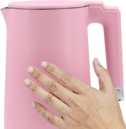 FIERBĂTOR ELECTRIC 1,5L ROZ, COOL TOUCH