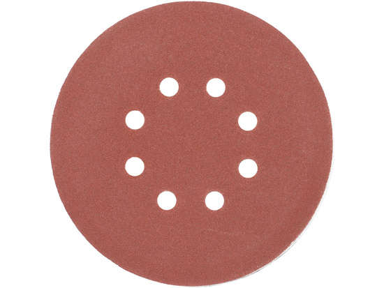 SET 50 DISCURI ABRAZIVE VELCRO, 150MM, 8 GĂURI, P150