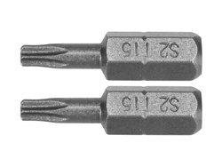 BIȚI 1/4''X25MM TORX T15, 2 BUC