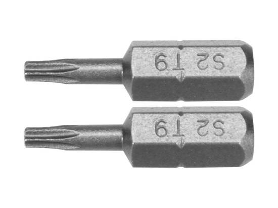 BIȚI 1/4''X25MM TORX T9, 2 BUC