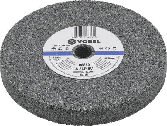 DISC ABRAZIV PENTRU POLIZOR DE BANC 125X12.7X17MM