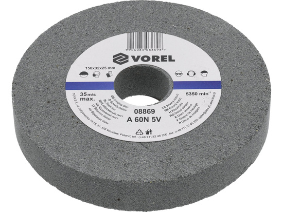 DISC ABRAZIV PENTRU POLIZOR DE BANC 150X32X25MM