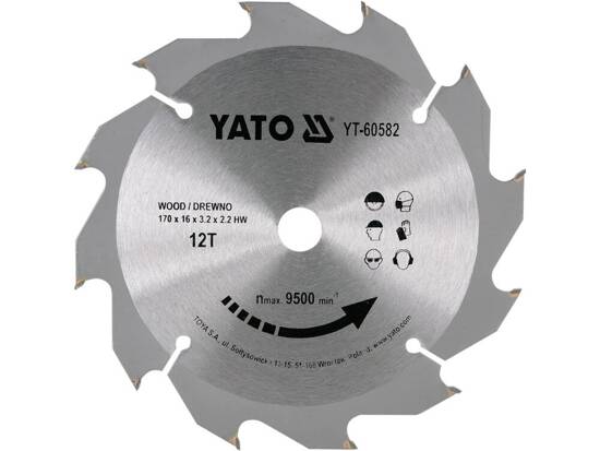 DISC CIRCULAR PENTRU LEMN 170X12TX16MM