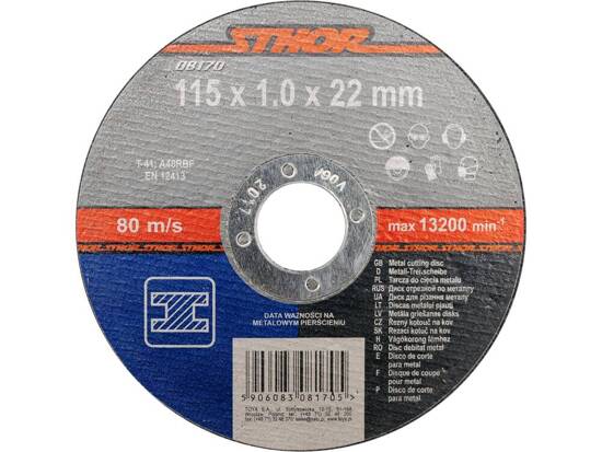 DISC DEBITAT METALE 115X1X22.2MM, STHOR