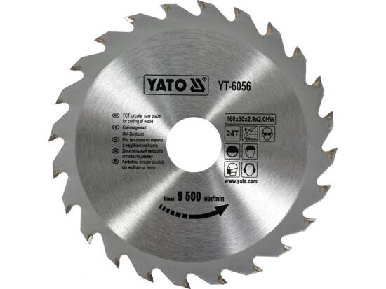 DISC FIERĂSTRĂU WOLFRAM PENTRU LEMN 160X24TX30MM