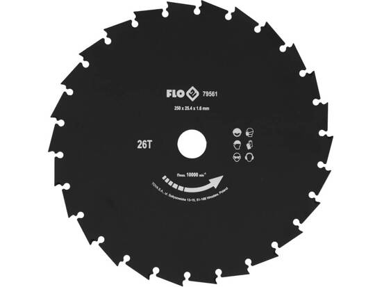 DISC PENTRU MAȘINĂ TUNS IARBĂ 250MM/25,4MM