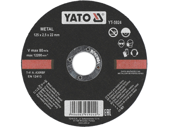 DISC TĂIAT METAL 125X2.5X22MM