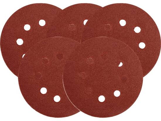 DISCURI ABRAZIVE CU ORIFICII 125MM, P60, 5 BUC