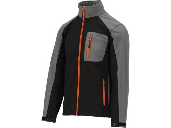 JACHETĂ SOFTSHELL, NEGRU/GRI, XXXL