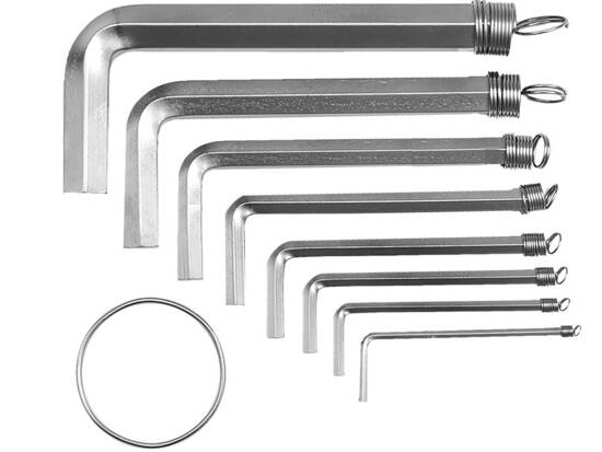 SET 8 CHEI HEXAGONALE, 2 -10MM CR-V