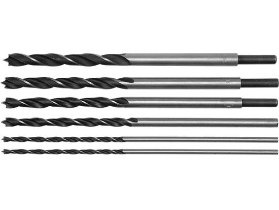 SET BURGHIE LUNGI PENTRU LEMN 6-14MM, 300MM