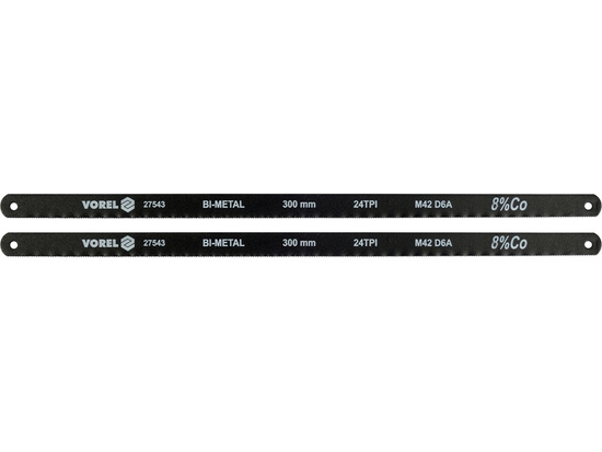 SET PĂNZE FIERĂSTRĂR BI-METAL, 24TPI, COBALT 8% 300X12.6X0.65MM, 2 BUC